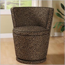 Armen Living Carousel Swivel Club Chair