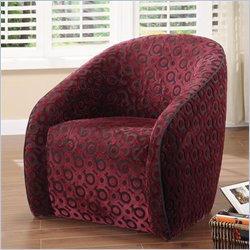 Armen Living Como Contemporary Chenille Club Chair