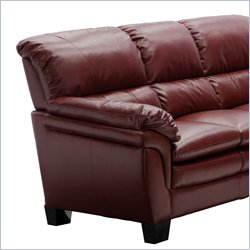 Armen Living Huntington Leather Loveseat by Armen Living