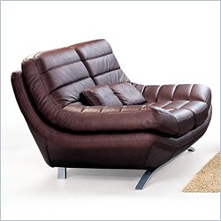 Armen Living Riviera Leather Loveseat by Armen Living