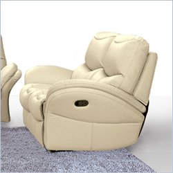 Armen Living Idaho Leather Loveseat by Armen Living