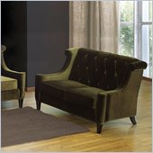 rent to own furniture Armen Living Barrister Velvet Loveseat