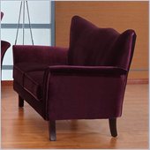 rent to own furniture Armen Living Monarch Loveseat in Purple Velvet