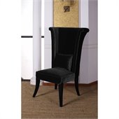 Armen Living Mad Hatter Dining Chair in Black