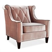 Armen Living Barrister Velvet Chair in Caramel