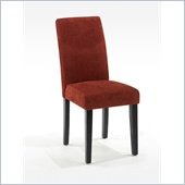 Armen Living Fabric Side Chair in Pimento