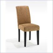 Armen Living Fabric Side Chair in Tobacco