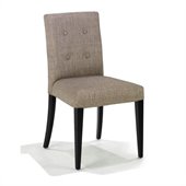 Armen Living Wall St. Fabric Side Chair in Gray