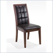 Armen Living Verona Side Chair in Brown