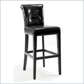 Armen Living Sangria Stationary Counter High Barstool in Black