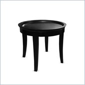 Armen Living Ashton 22 Round Occasional Table in Espresso