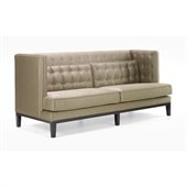 Armen Living Noho Fabric Sofa in Champagne