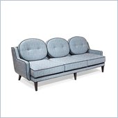 Armen Living Draper Sofa in Azure