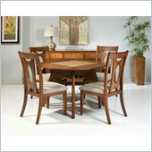 Armen Living Avalon Side Chair in Walnut