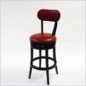 Armen Living Roxy 26 Inch Red Bicast Leather Swivel Barstool
