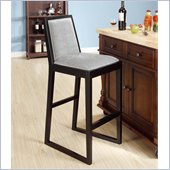 Armen Living Obliq 26 Inch Bixby Lagoon Fabric Stationary Barstool