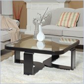 Armen Living Callum Square Coffee Table in Black