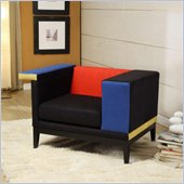 Armen Living Aero Microfiber Club Chair