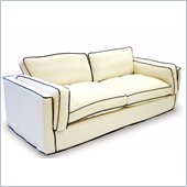 Armen Living South Beach Cream Slipcover Sofa