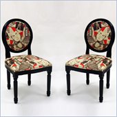 Armen Living Modern Superstar Fabric Accent Chair (Set of 2)