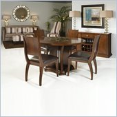 Armen Living Transitional 5 Piece Round Dining Set