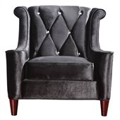 Armen Living Barrister Chair in Black