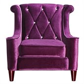 Armen Living Barrister Chair in Purple