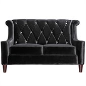 Armen Living Barrister Loveseat in Black