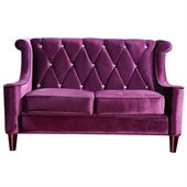 Armen Living Barrister Loveseat in Purple