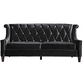 Armen Living Barrister Sofa in Black