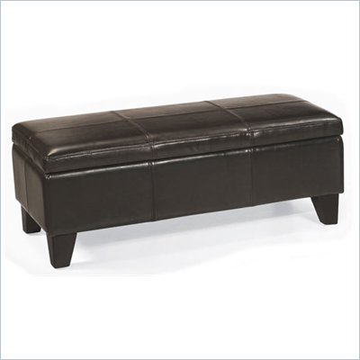 Armen Living Blanket Storage Bench Ottoman