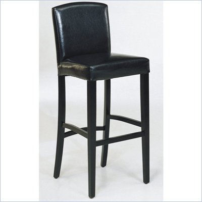 Armen Living Melbourne 26" High Counter Stool in Black