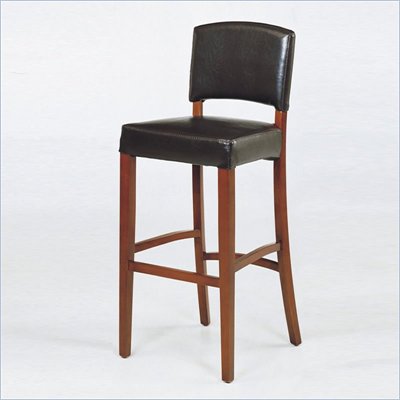 Armen Living Sonora 26" High Stationary Leather Counter Stool