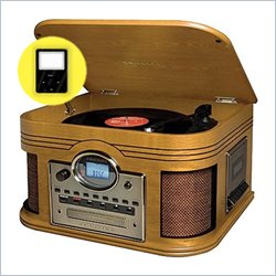 Crosley Radio Composer CD Recorder in Oak