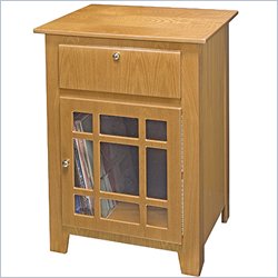 Crosley Radio Richmond Media Storage End Table in Oak