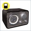 Crosley Radio Retro Portable Radio Solo in Black