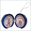 Crosley Radio Music Box Musical Photo Frame Ornament in Blue