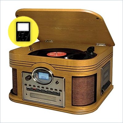 Crosley Radio Composer CD Recorder in Oak