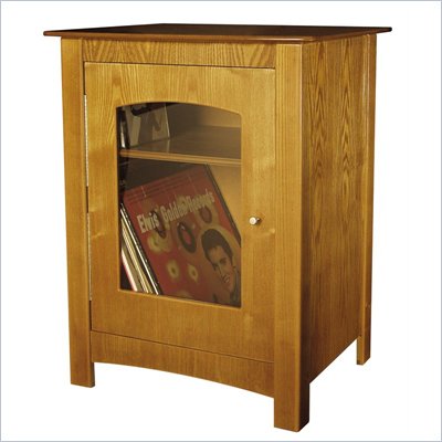 Crosley Radio Williamsburg Media Storage End Table in Oak