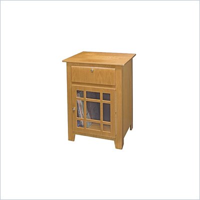 Crosley Radio Richmond Media Storage End Table in Oak