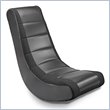 Ace Bayou Adult Video Rocker in Black with Black Mesh Racing Stripe