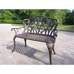 Oakland Living Tulip Loveseat in Antique Bronze