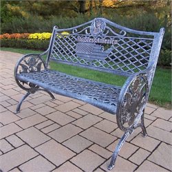 Oakland Living God Bless America Bench-Antique Verdi