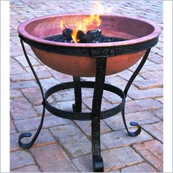 Oakland Living 20 Wood Burning Firepit with Stand