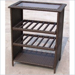 Oakland Living Elite Wicker Wine Holder Rack