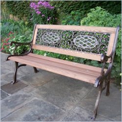 Oakland Living Mississippi Antique Bronze Bench