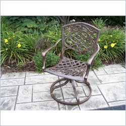 Oakland Living Mississippi Antique Bronze Swivel Rocker