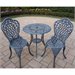 Oakland Living Mississippi Verdi Gray 3-Piece Bistro Set