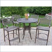 Oakland Living Elite 5 Piece Bar Set In Lattice Pattern