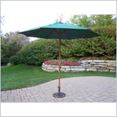 Oakland Living 9 Ft Umbrella with Stand In Hammer Tone Bronze Finish